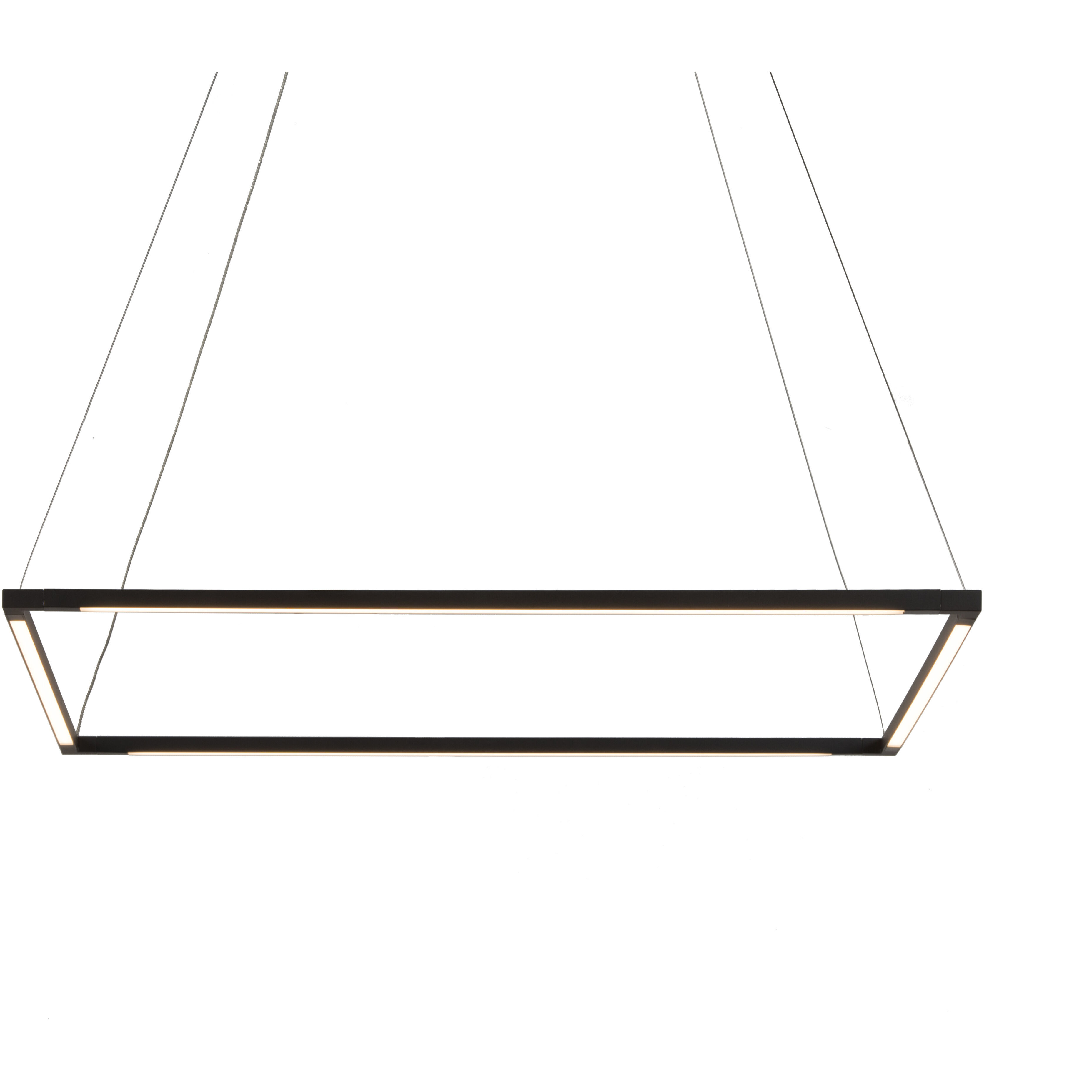 Z-Bar LED 25.98 inch Matte Black Pendant Ceiling Light, Square